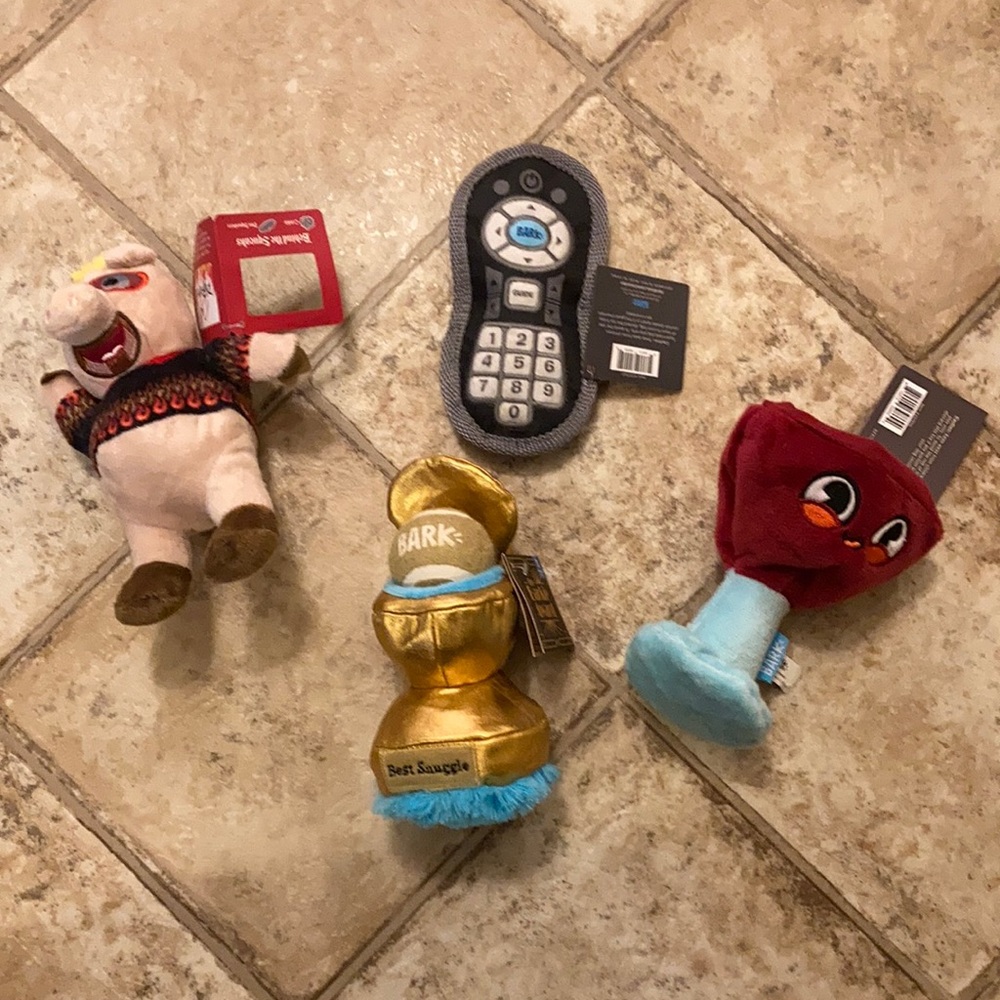 Lot of 4 Small Dog Toys